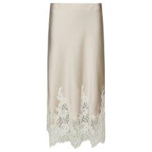 Indlæs billede til gallerivisning NEO NOIR Yelina Heavy Sateen Skirt Champagne
