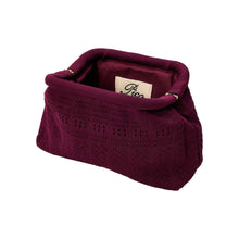 Indlæs billede til gallerivisning PICO COPENHAGEN Small Rosalia Clutch Plum Lace
