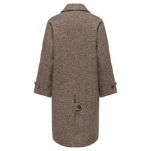 Indlæs billede til gallerivisning JDY Yvinga Herringbone Long Coat Chocolate Torte
