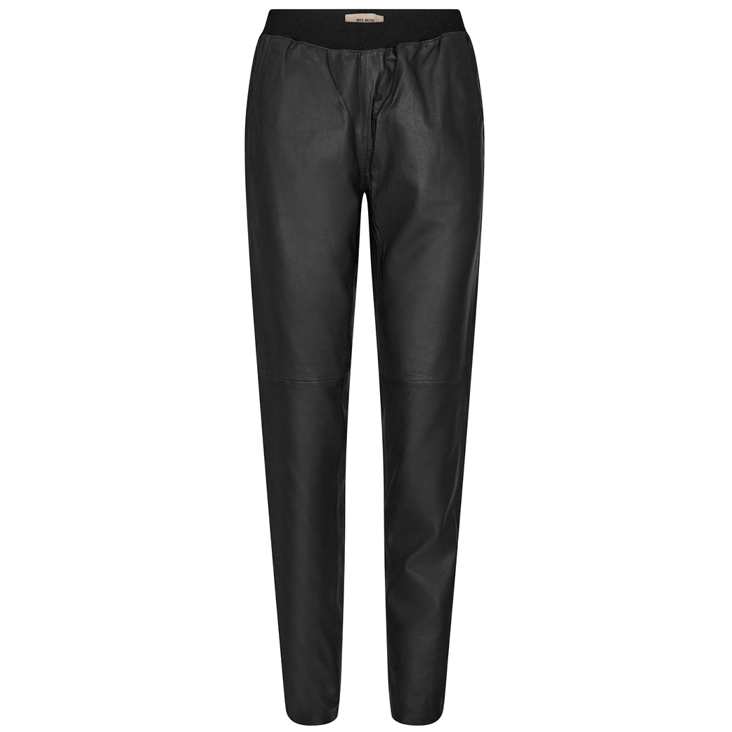 MOS MOSH Zabel Long Leather Pant Black