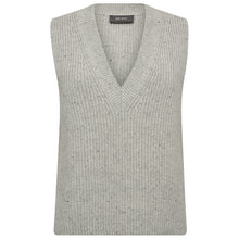 Indlæs billede til gallerivisning MOS MOSH Zhara Knit Vest Light Grey
