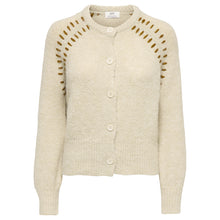 Indlæs billede til gallerivisning JDY Zoey Ella Stitch Cardigan Oatmeal
