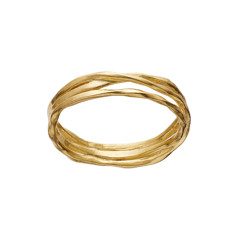 MAANESTEN Suki Ring (guld/sølv)