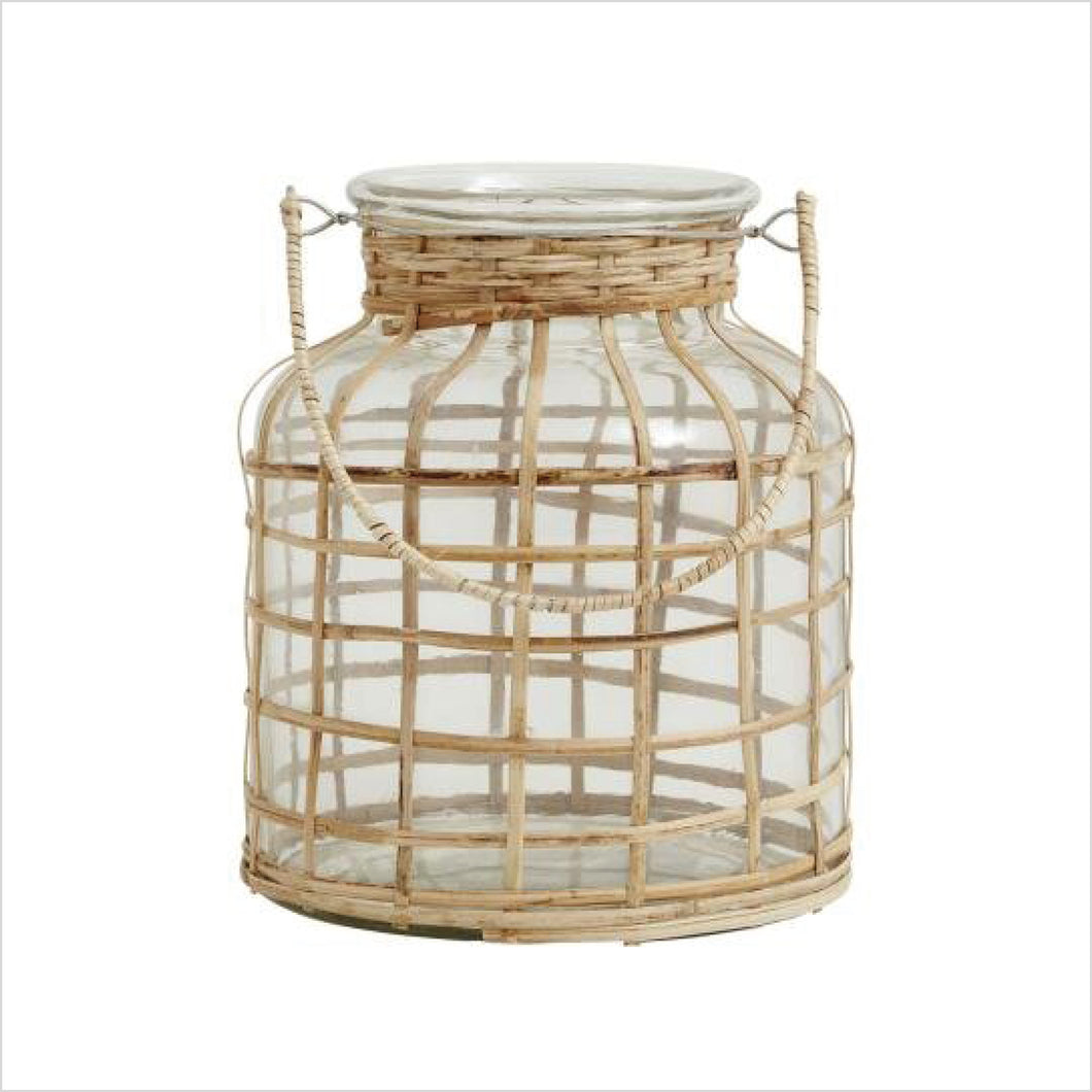 NORDAL Bamboo Candle Holder 21 cm.