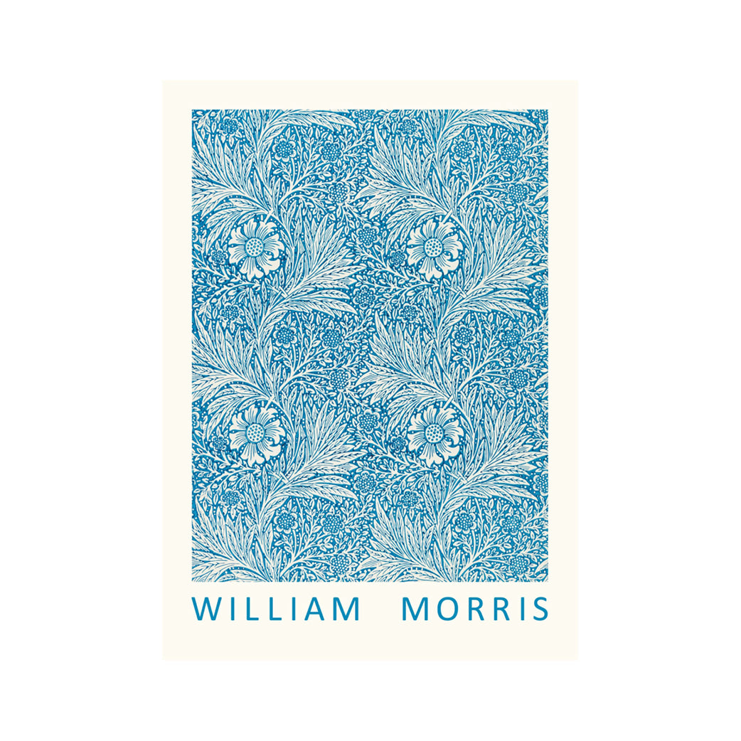 Plakat William Morris Blue Marigold 30x40 cm.