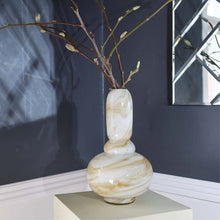Indlæs billede til gallerivisning Eden Twirl Marble Vase Tall Yellow
