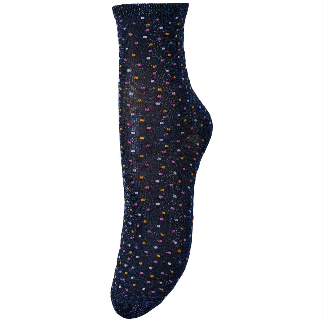 BECK SÖNDERGAARD Liza Glitza Sock Maritime Blue